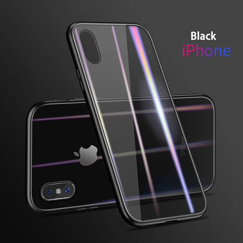 360 Magnetic Adsorption Case for iPhone X 8 Plus 7 6 6S + Tempered Glass Back Cover Hard case |