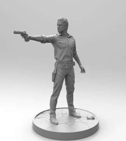 1/16 выживший человек с базовой фотографией миниатюрный gk разборка
