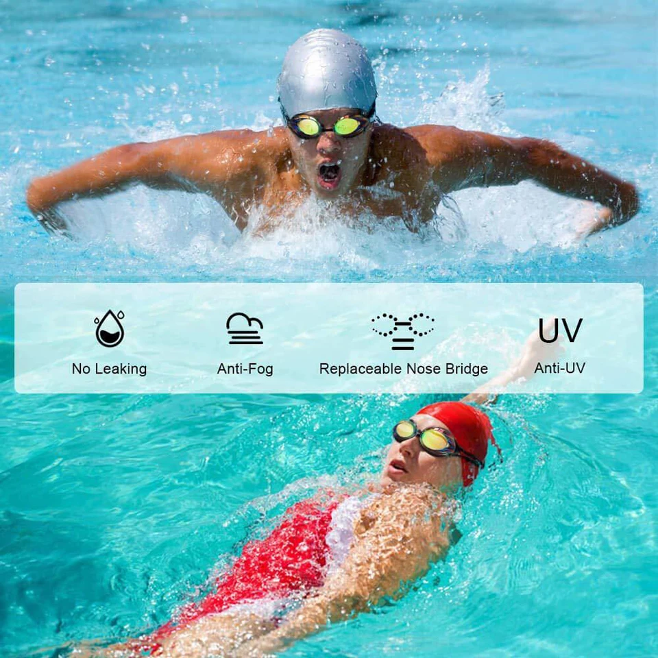 Unisex Swimming Goggles Anti-fog UV Protection Waterproof Surfing Professional Swimming Glasses Adult Swim Goggles Men Women