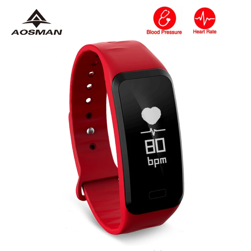 Aosman R1 смарт-браслет монитор сердечного ритма Bluetooth Приборы для измерения