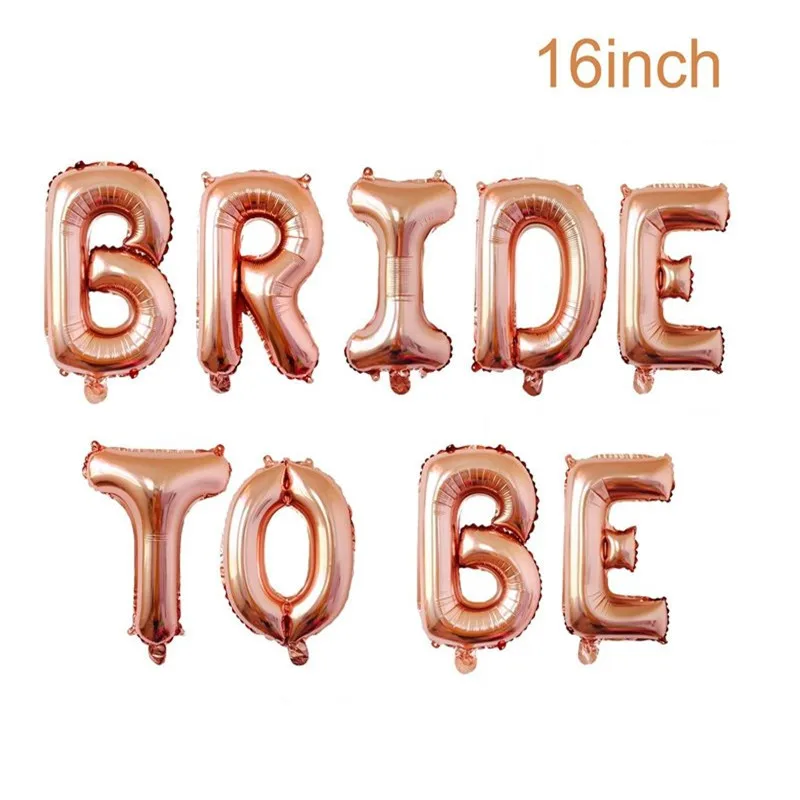 9 шт 16 дюймов из розового золота с надписью &quotBride To Be&quot шар золотой команда
