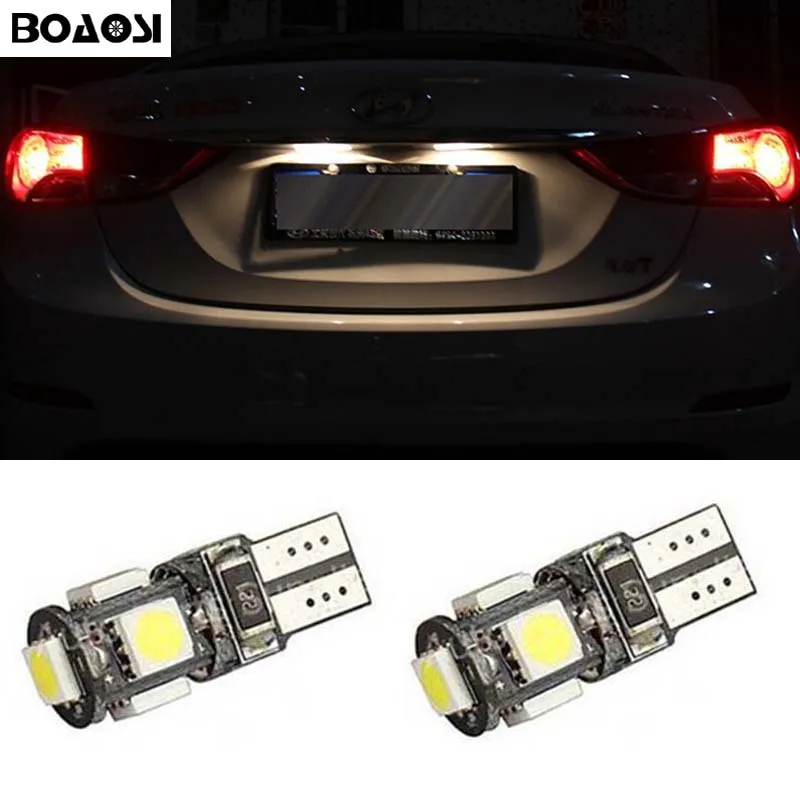 BOAOSI 4x T10 W5W подсветильник номерного знака светодиодный ные лампы лампа для Infiniti qx56