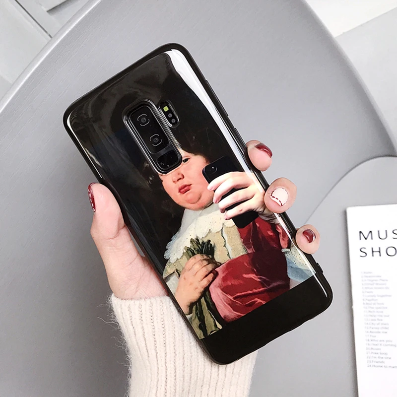 YHBBCASES чехол для телефона с масляной росписью Samsung Galaxy S10 5G S8 S9 Plus Мягкий Note 10 8