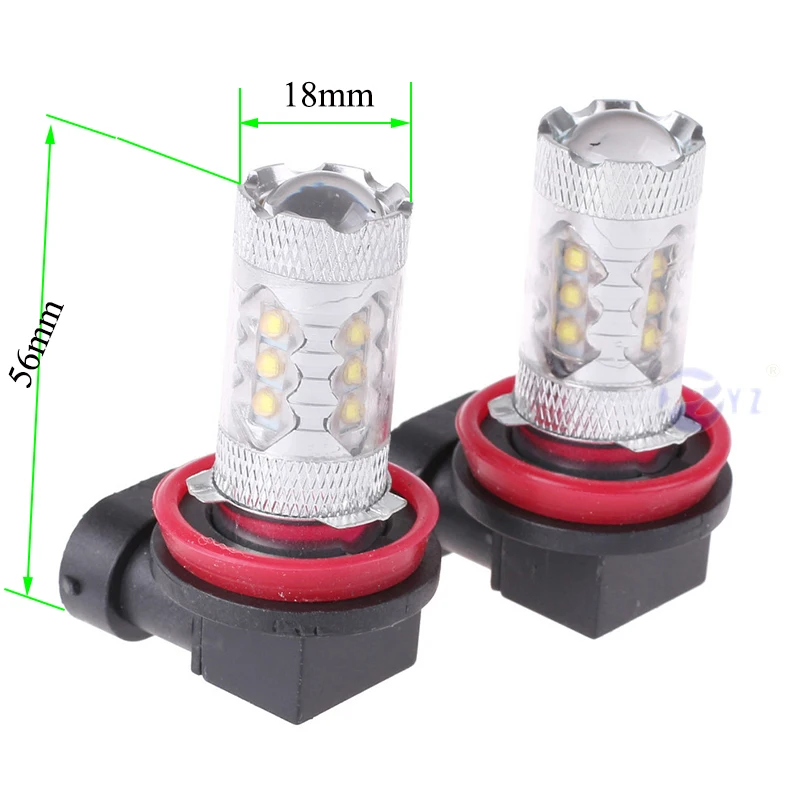2 предмета H11 туман светильник 80W Cree чипы светодиодный противотуманный фонарь