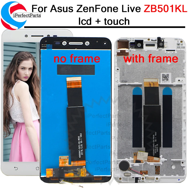 ЖК-дисплей 5 0 дюйма для Asus ZenFone Live ZB501KL X00FD экран с рамкой сенсорная панель