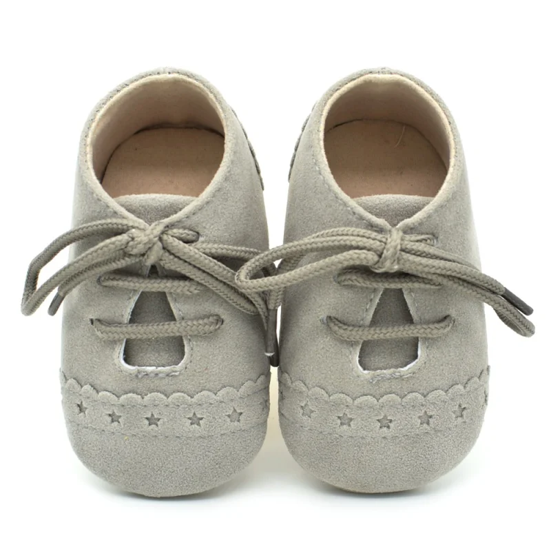 

Baby Kids Boys Girls Soft Sole Moccasin Toddler Suede Leather Crib Shoes 0-18M