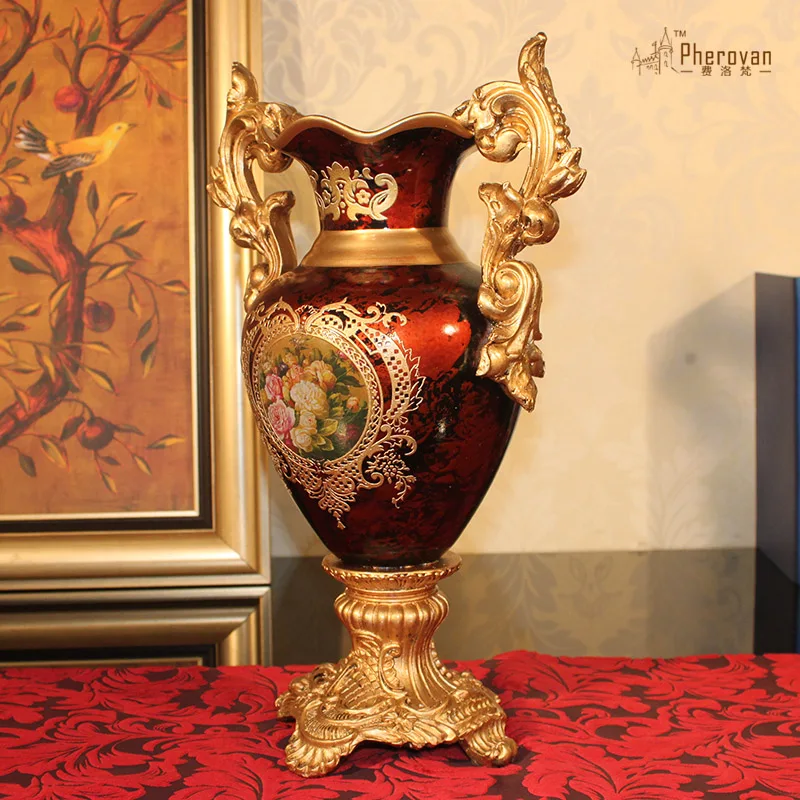 Mihou Rui Европейская керамическая ваза Европейский пол для гостиной специальное