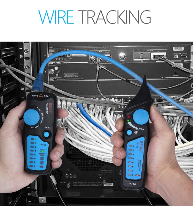 Bside FWT81 кабельный трекер RJ45 RJ11 телефонная Проводная сеть LAN tv Электрический тестер линии поиска