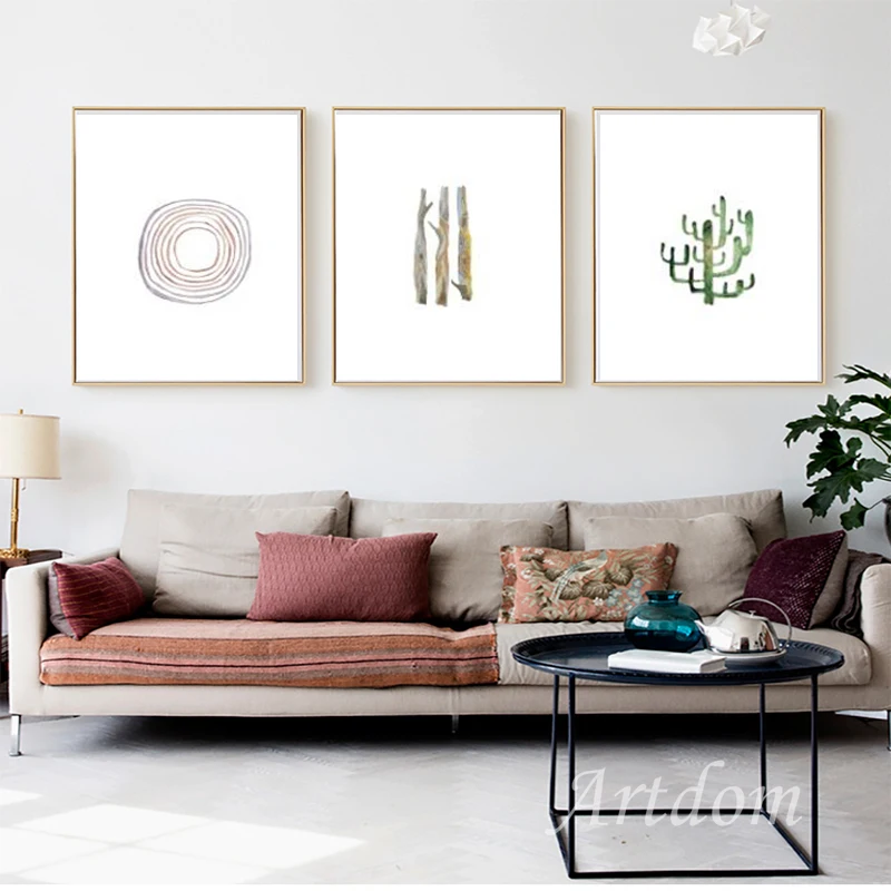Artdom No Frame Nordic Decoration Cartoon Animal Wall Art Canvas Painting Pictures For Living Room Posters | Дом и сад