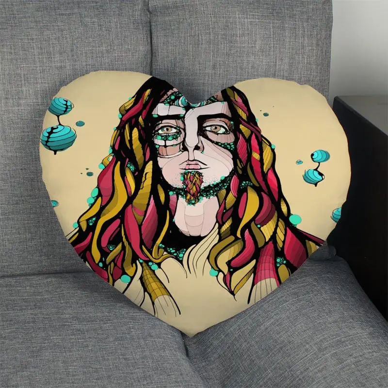 Изготовленный На Заказ Bassnectar сердце накидка для подушки застежка молния