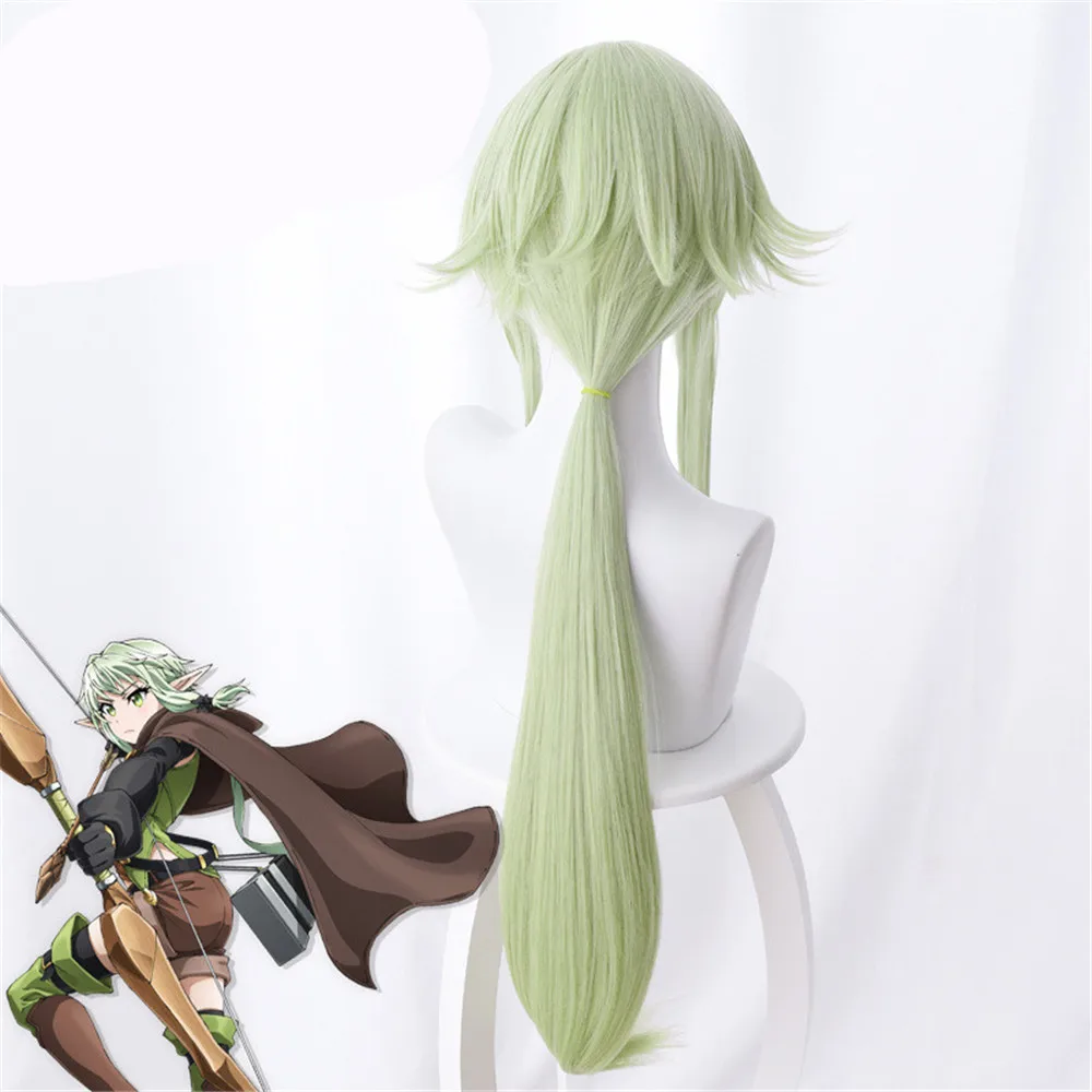 Goblin Slayer Yousei Yunde косплей парик 80 см зеленые термостойкие синтетические волосы Perucas