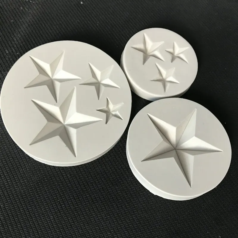 3D DIY пятиконечная Звезда помадка торт силиконовые формы для приготовления конфет
