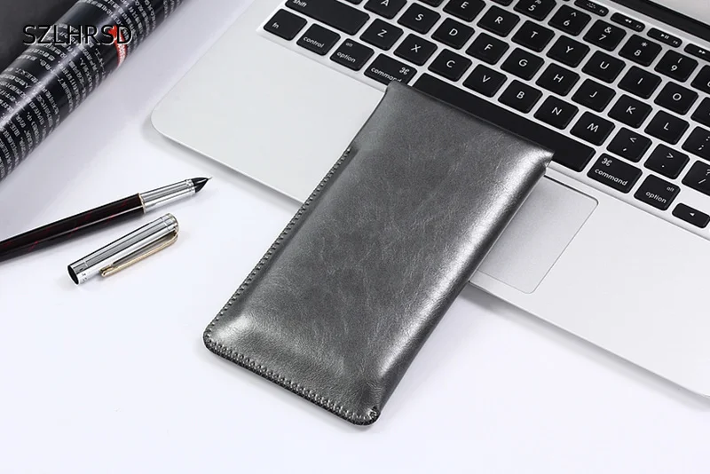 Ультратонкий Сумка Super Slim Винтаж микрофибры кожаный чехол стежка рукавом Чехол