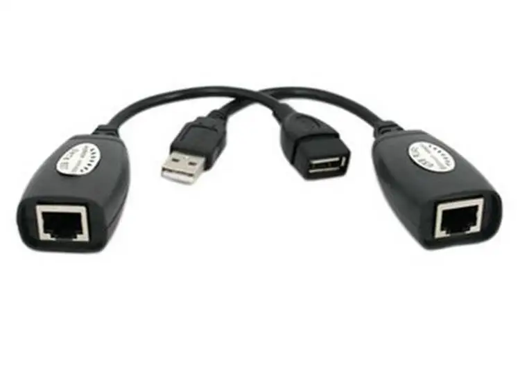 LBSC 150Ft USB 2.0 to RJ45 Lan Extension Extender Adapter Over Cat5/Cat5e /Cat6 Cable Color Black | Компьютеры и офис
