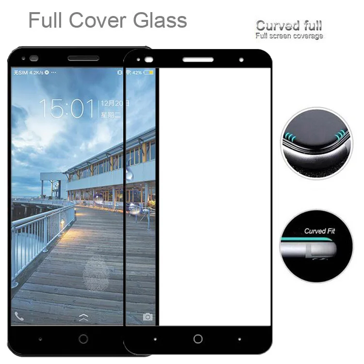 Закаленное 3d стекло для ZTE Blade V7 Plus полноэкранная Взрывозащищенная защитная
