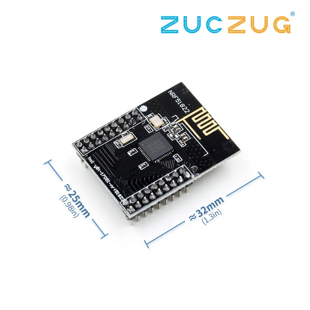 Беспроводной модуль связи NRF51822 2 4G Bluetooth/модуль zigbee/DMX512 | Электронные компоненты и