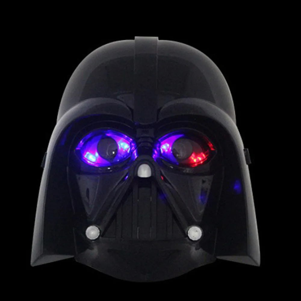 Black warrior(LED) Светодиодный светильник Вечерние Маски Костюм Железный человек/Халк/Американский капитан шлем из фильма маски вечеринка Хэллоуин Детские игрушки дропшиппинг - Цвет: Black warrior(LED)