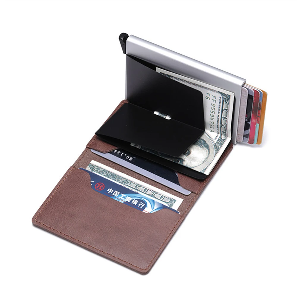 Мужской держатель для Карт RFID алюминиевый сплав кредитных карт 2020 новейший