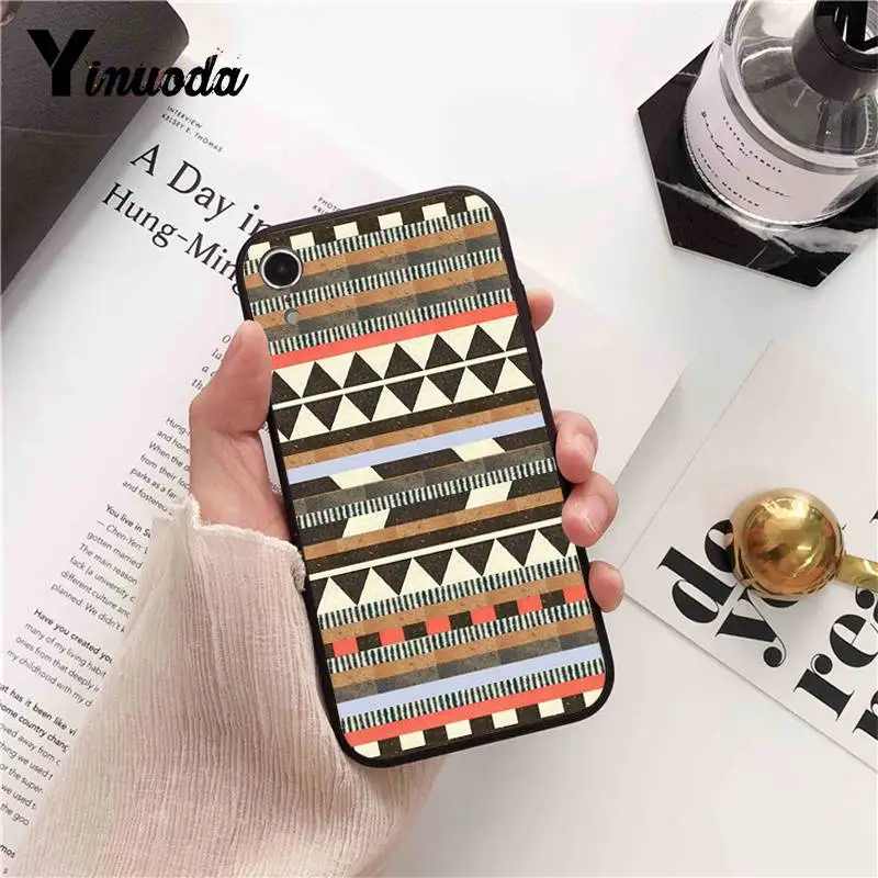 Yinuoda Pastel Tribal Aztec Triangle On Nebula чехол для телефона iPhone 8 7 6 6S 6Plus X XS MAX 5 5S SE XR 11 pro max |