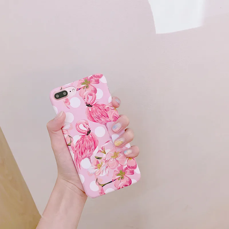 Стильные Пк пластик жесткий футляр для iphone 6 s плюс splus 7 Плюс Розовый задняя крышка