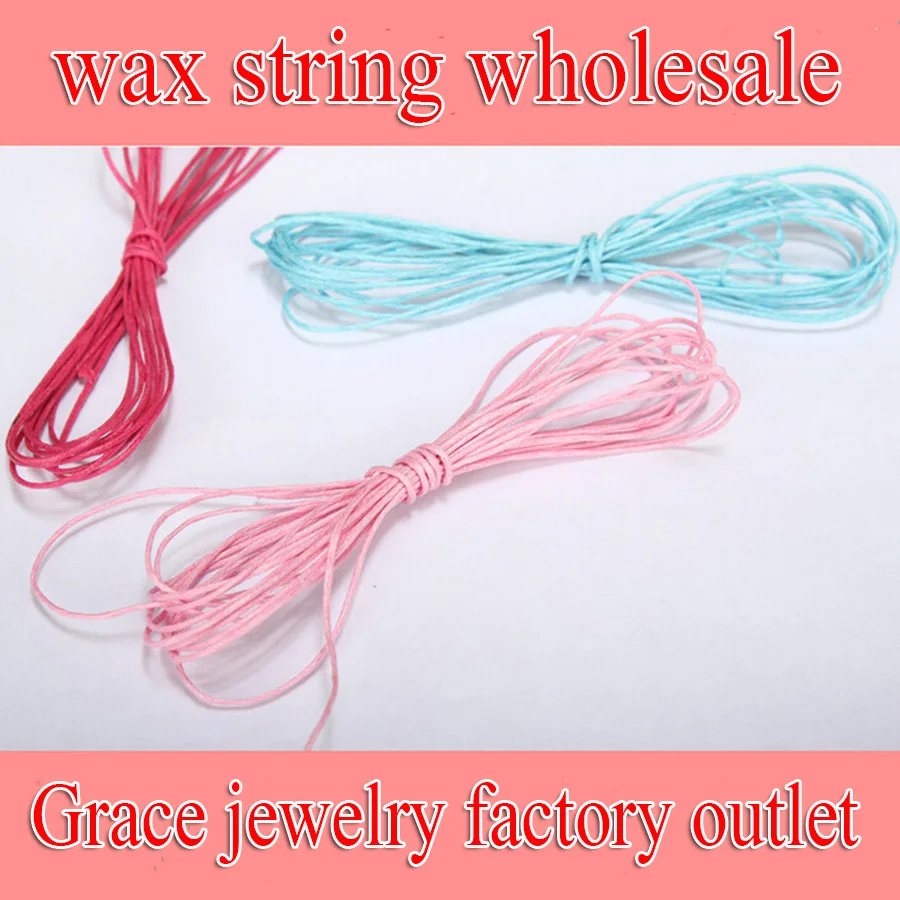 80m/lots 1mm Colorful Braided Waxed Cotton Cord Beading String Threads Rope For Bracelets Diy Beads Weave Jewelry Making Cording | Украшения