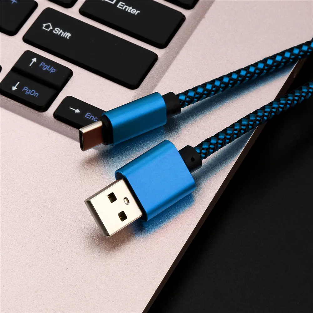 Тип C телефонный кабель нейлоновая прочная плетеная веревка USB-C Тип-C 3,1 кабель для синхронизации данных Зарядное устройство зарядный кабель, шнур универсальные чехлы для мобильного телефона Кабели# M05