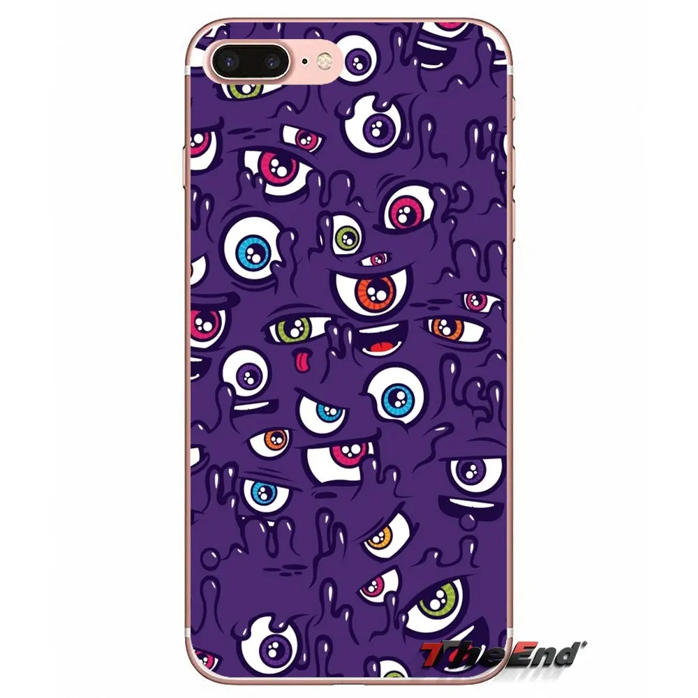 Текстура фиолетовый прозрачный ТПУ чехол для iPhone X 4 4S 5 5S 5C SE 6 6S 7 8 Plus Samsung Galaxy J1 J3 J5 J7