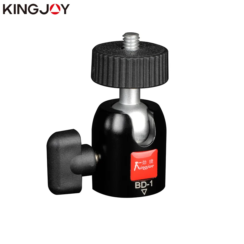Официальная фотография штатива KINGJOY Стандартная Алюминиевая Мини-головка с