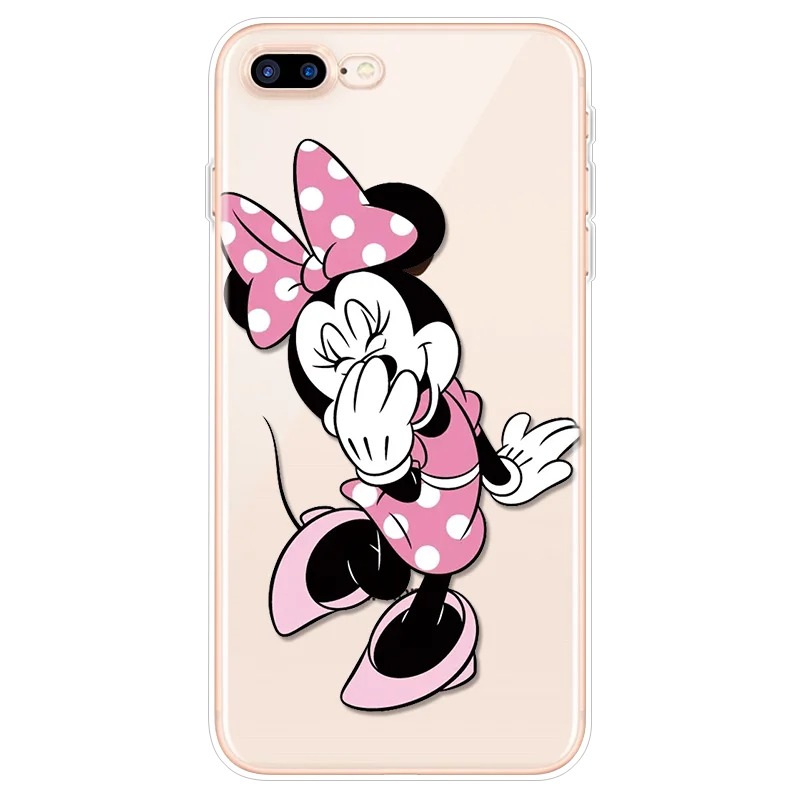 minidswz Милый мультяшный чехол для iPhone 6, чехол 8, 7 Plus, 6 S, XR, 5S, 5C, 4, 4S, SE, 11 Pro, Max, для Fundas, iPhone XS, Max, чехол, TPU, для iPhone X, чехол - Цвет: minidswz