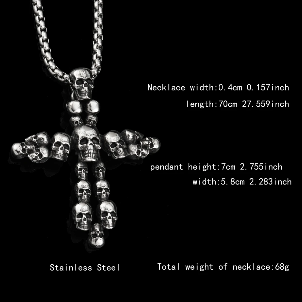 Goofan хип-хоп многократная Подвеска Крест с черепами Превосходное качество