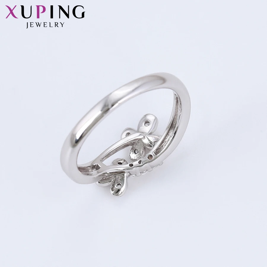 Женские кольца с цветком Xuping бижутерия искусственным фианитом роскошный
