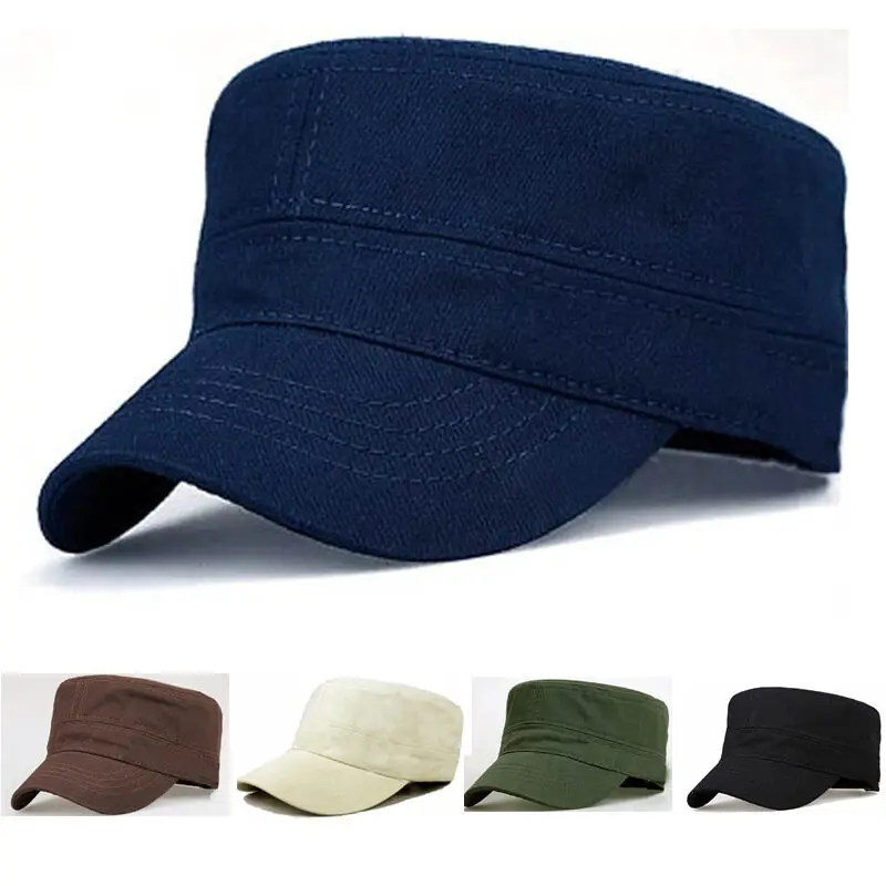 Классическая мужская однотонная армейская шляпа простая Боевая Кепка в стиле