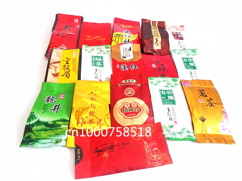 15 Different flavors tea Top-Grade Organic Chinese Black\Green\Puer\Oolong\Milk\Ginseng\Buckwheat\flower\Liver Tea |