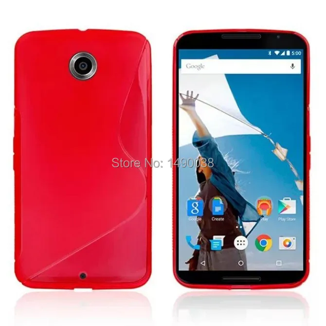 1 Piece For Google Nexus 6 New S Line Style Soft TPU Gel Skin Cover Case Motorola Moto Free Shipment | Мобильные телефоны и