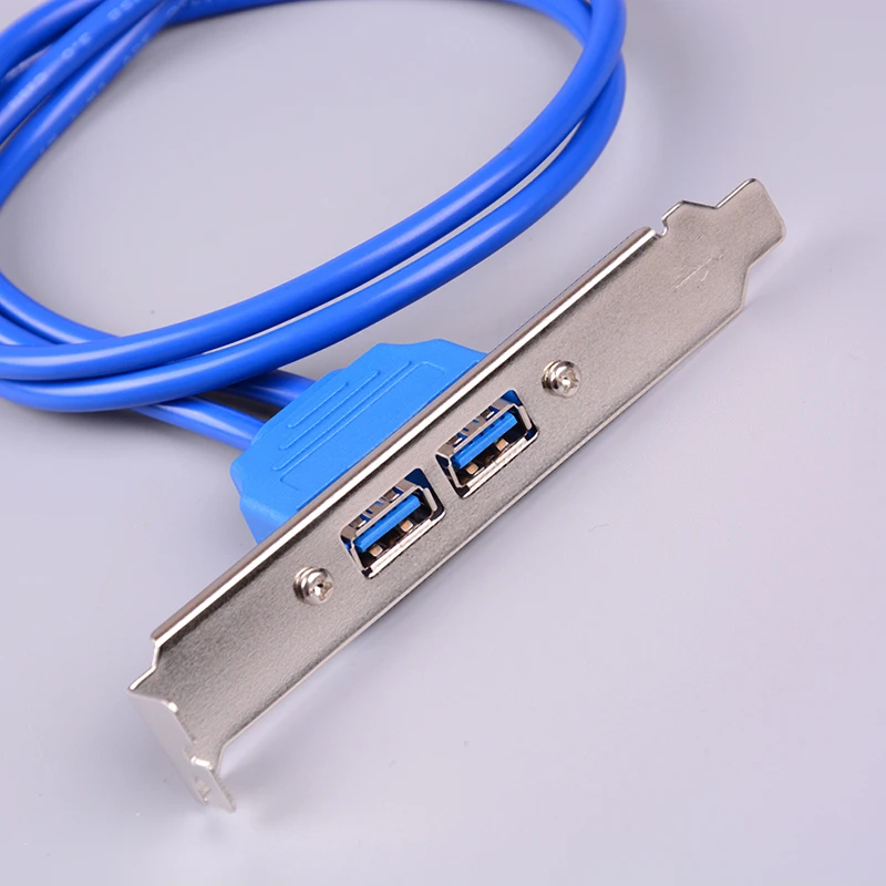 USB 3 0 20 Pin к 2 портам Женский адаптер Кабели двойной порт кабель материнской плате