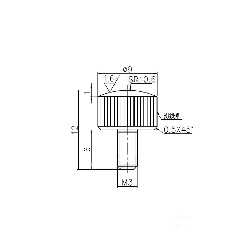 Винты с латунным покрытием M3x6 мм 10 шт.|knurled screw|screw screwknurled head screws |