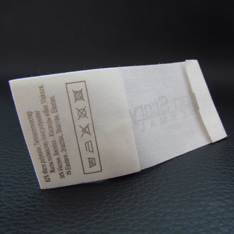 

custom clothing labels, care labels for clothes customized garment labels 1000pcs per roll clothing wash label instruction tag