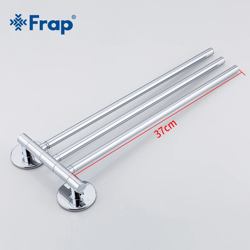

Frap Silver Wall Viscose Mounted Stainless Steel Double Towel Bars Bathroom Towel Hanger Bathroom Accessories Towel Rack F3812