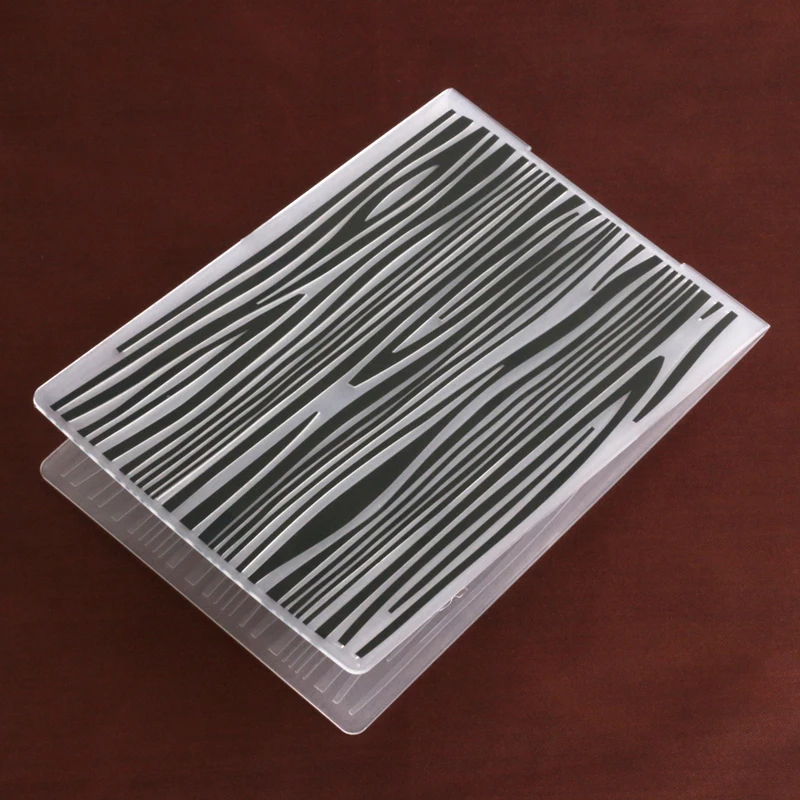 Пластиковая папка с тиснением под дерево для скрапбукинга DIY альбом карта