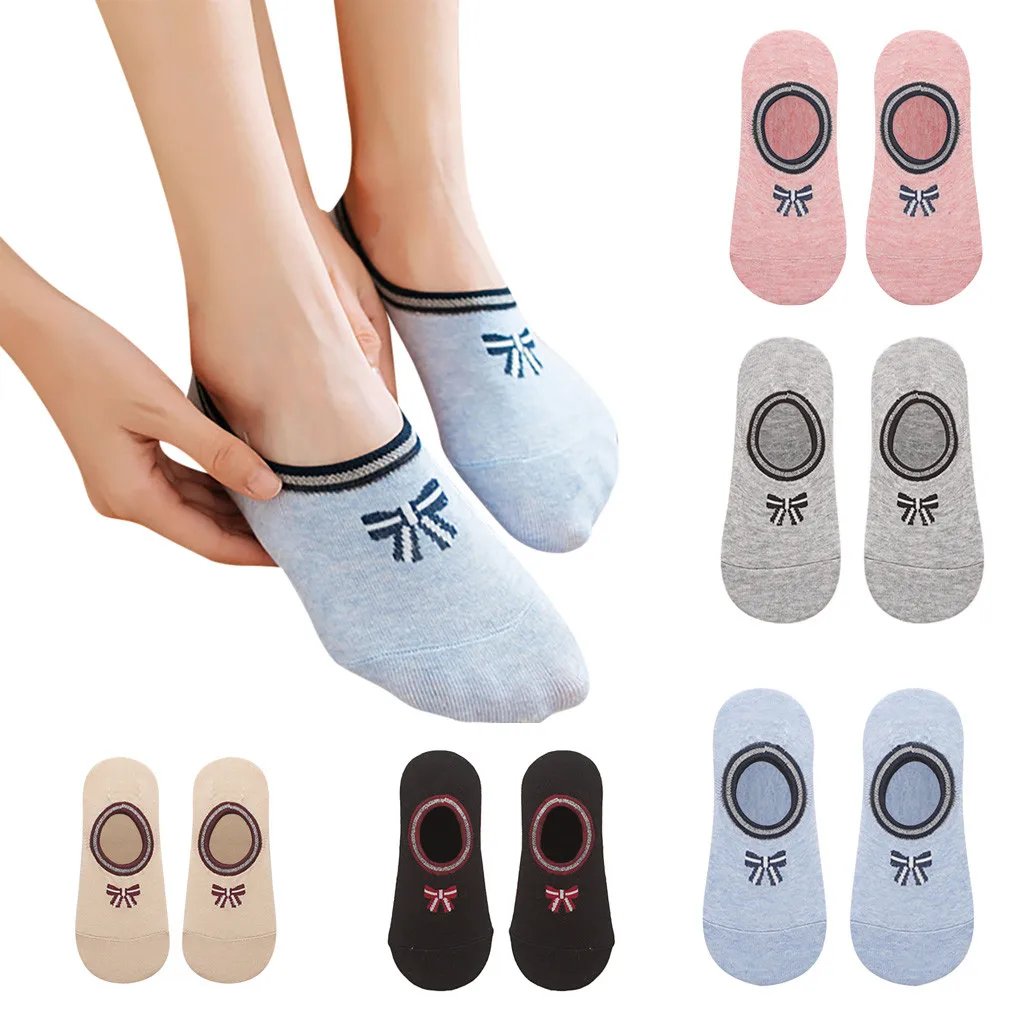 Летние женские Носки с рисунком из мультфильма кремнезем для девочек 5 пар модные