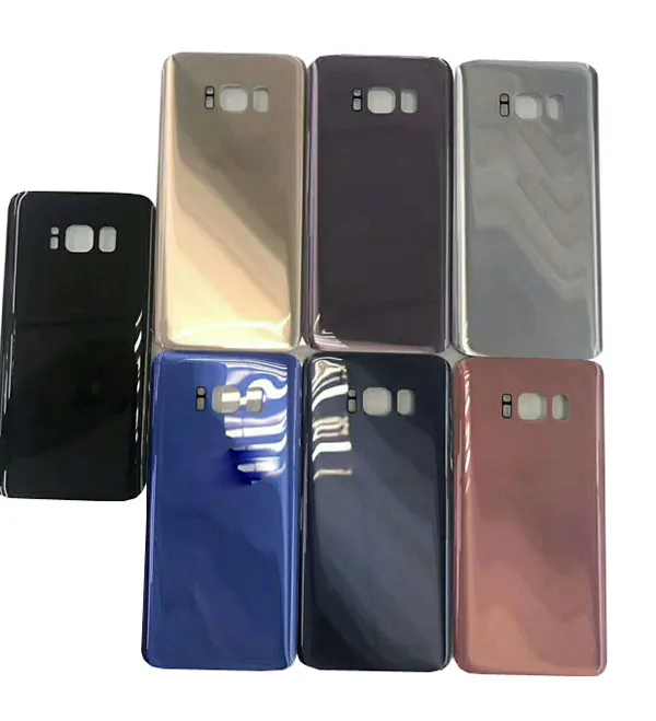 Все новые для Samsung Galaxy S8 S8Plus S8 плюс корпус батареи чехол задняя дверь Цвета: черный, золотистый, серебристый, синий, розовый, серый, Цвет