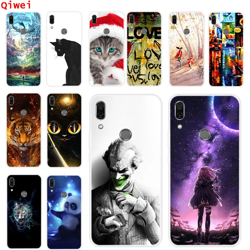 Чехол для Huawei P Smart Z мягкий защитный силиконовый чехол с принтом PSmart Funda |