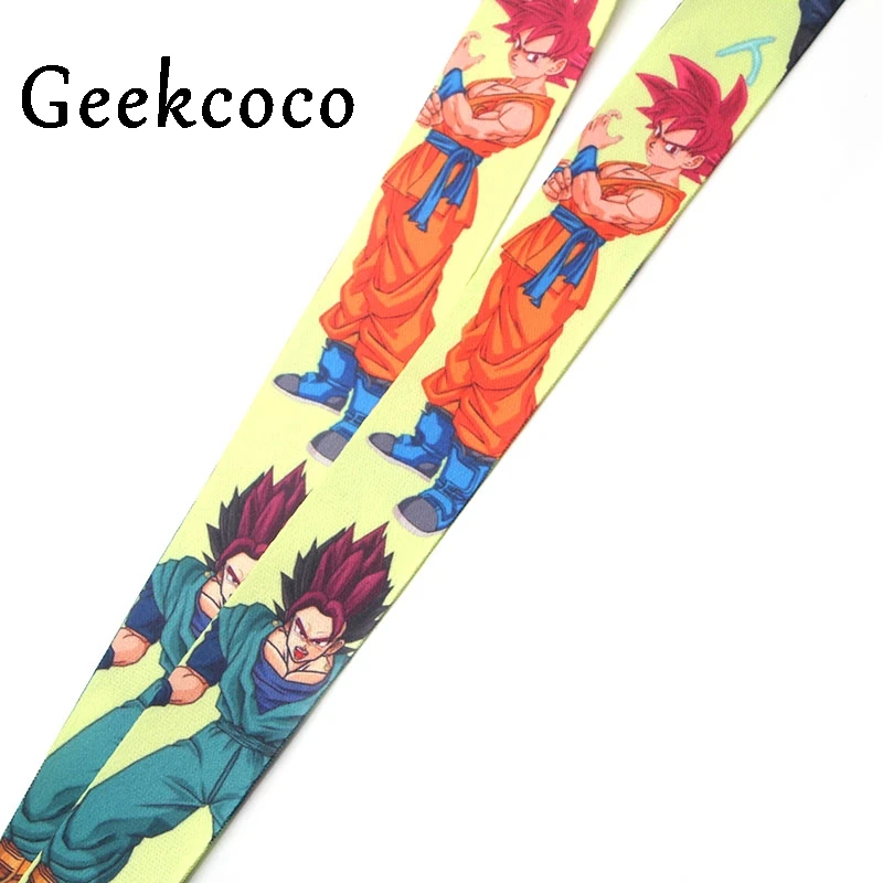 Dragon ball Saiyan Дети diy Брелоки для ключей для безопасности, защиты мобильного телефона USB держатель удостоверения личности ключевой ремень шейный ремешок J0248
