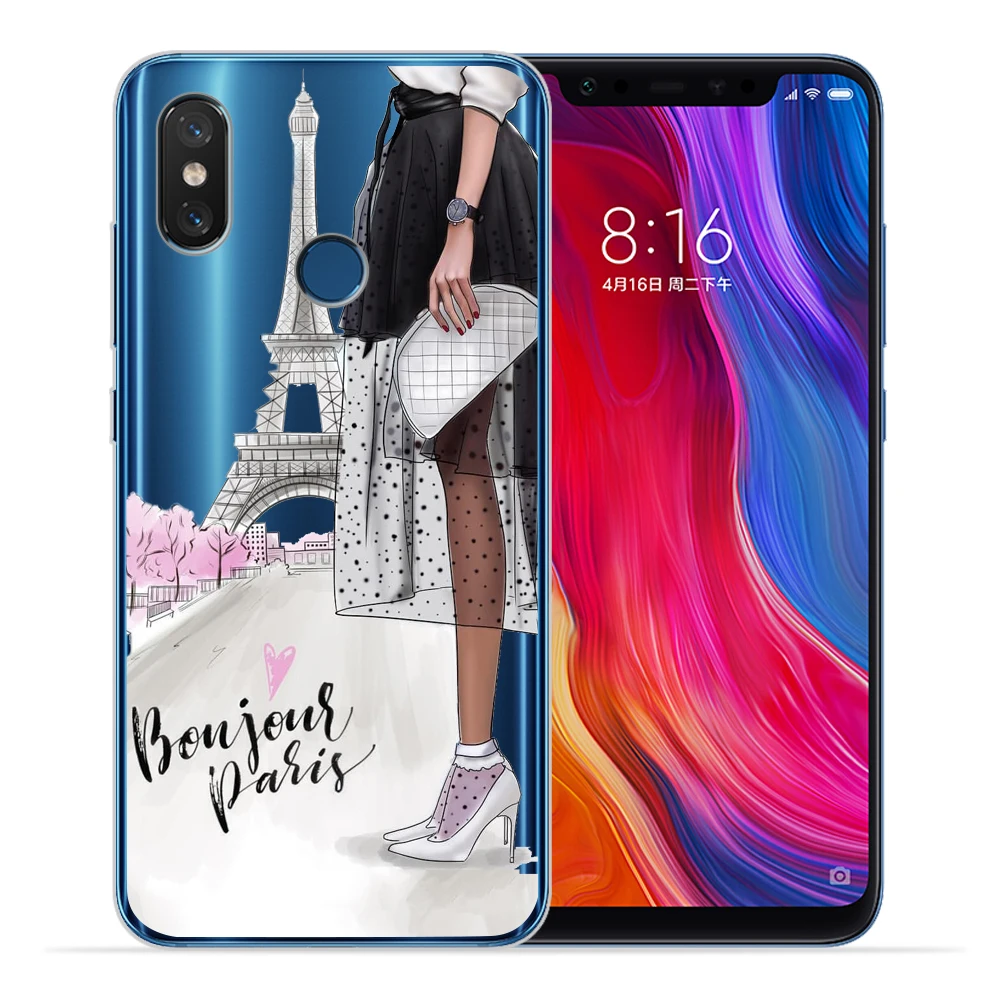 Мягкая силиконовая модная одежда для девочек женские чехол для Xiaomi Redmi 4X 4A 5A 5 Plus Note 7 4X 5A 5 6 iPad Pro 6 6A 6Pro Xiaomi 5X6X8 A2 Lite - Цвет: 05