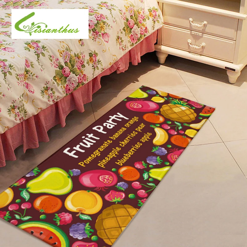 Ковры для домашнего декора прикроватные коврики с принтом фруктов Придверный