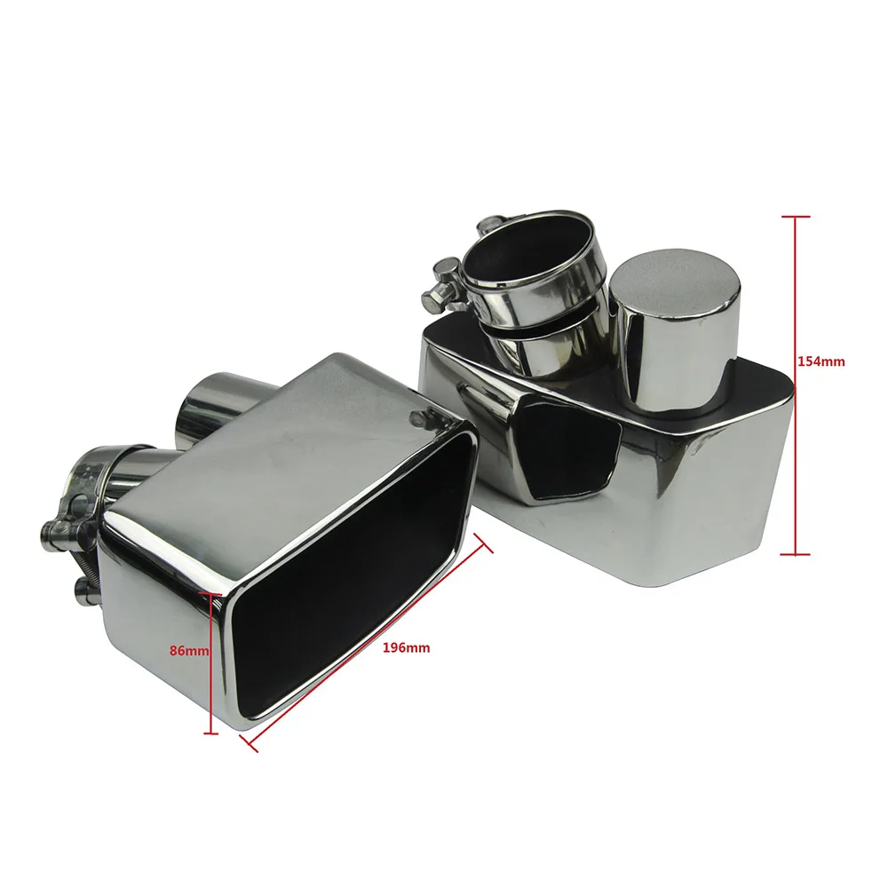 Модифицированный автомобильный глушитель выхлопной трубы 2 шт./компл. наконечник