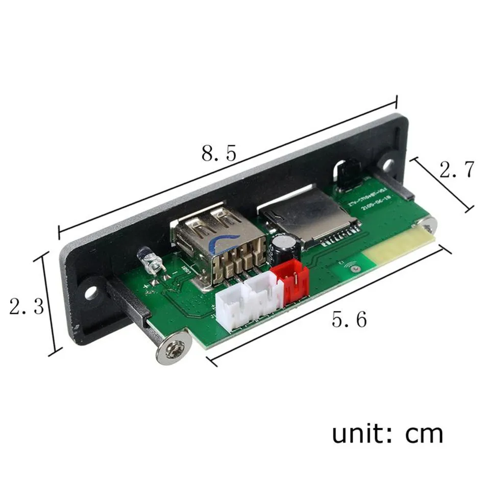 YKSO Bluetooth MP3 Decoder Board Silver Color DC5V Players Accessories Mini Wireless Car Audio Amplifier | Электроника