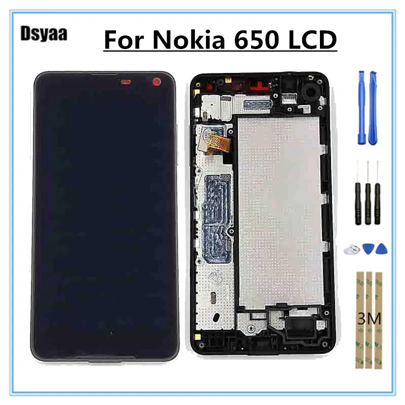 5 дюймов для Nokia Lumia 650 ЖК дисплей с сенсорным экраном Панель дигитайзер рамкой
