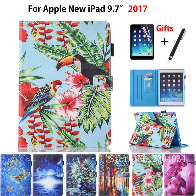 Модный мультяшный чехол для Apple новый iPad 9 7 2017 A1822 умный планшета силиконовый