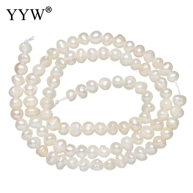 Натуральный пресноводный жемчуг свободные бусины Киши белый 4 5 мм прибл. 0 8